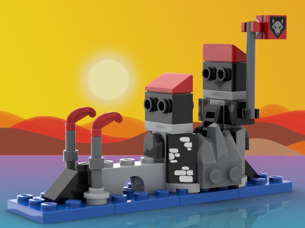 Lego Wolfpack Tower Micro Version