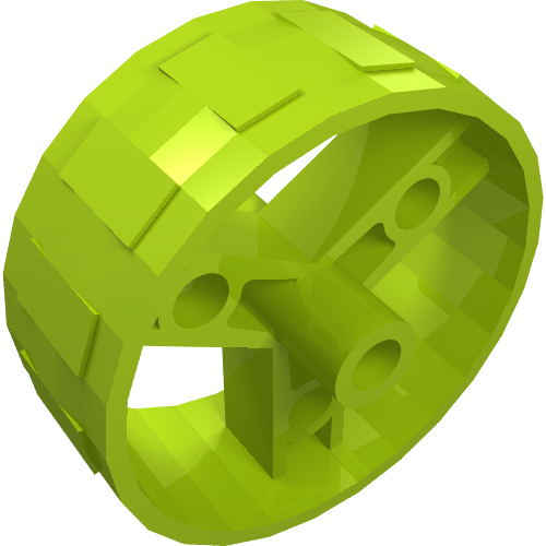 Lego Wheel 41mm Znap Thin Tread / Lime
