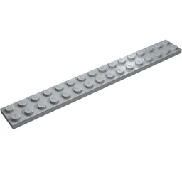 Plate 2 x 16 / Light Bluish Gray