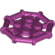Lego Plate Special 2 x 2 with Bar Frame Octagonal / Magenta