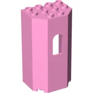 Panel 3 x 4 x 6 with Arched Window / Bright Pink