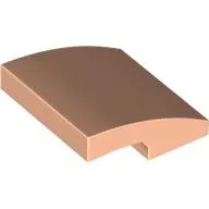 Brick Curved 2 x 2 x 2/3 / Light Nougat