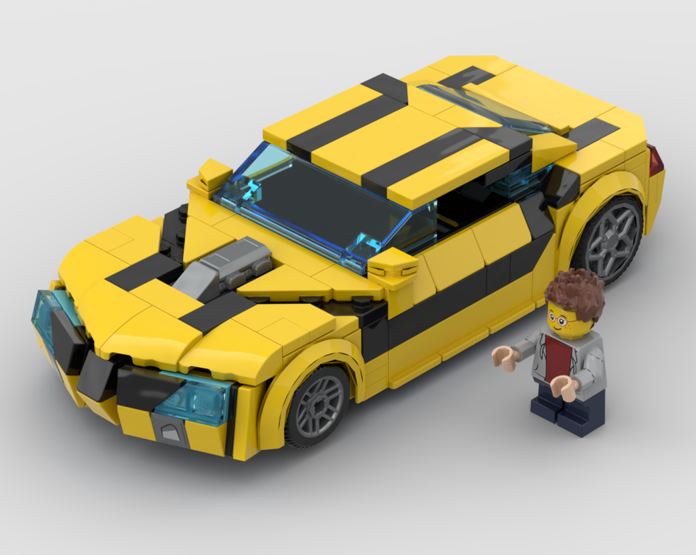 Lego Speedchampions-Style Transformers Prime Bumblebee car-mode