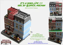 It's a Dogs Life - Backyard MOC for set #10218 "Petshop"