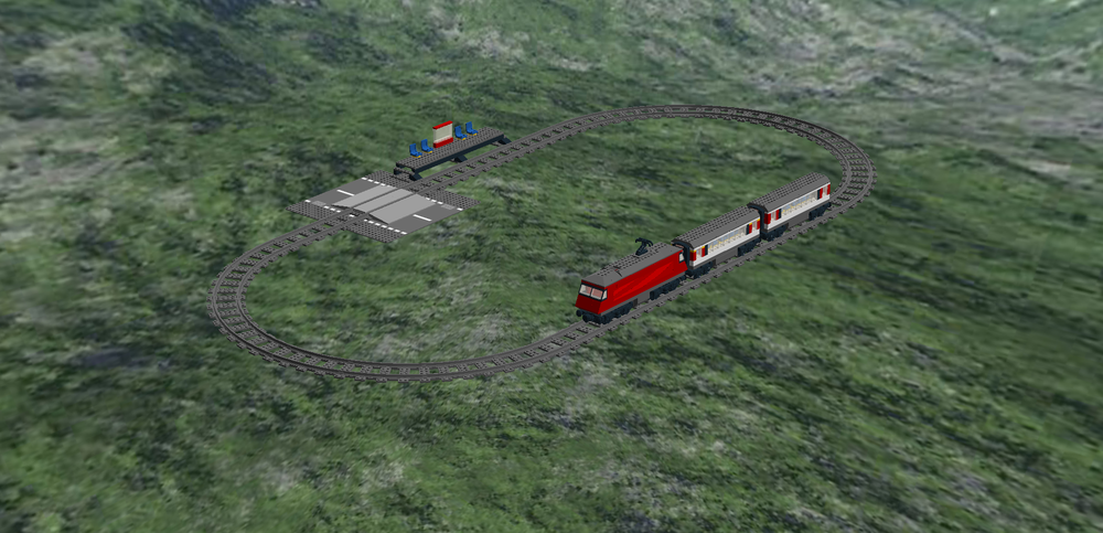 Lego Swiss Re 460 with EW IV Coaches