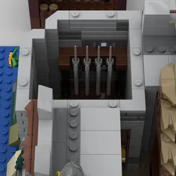 Modular Castle Section: Corner with Watchtower & Stable