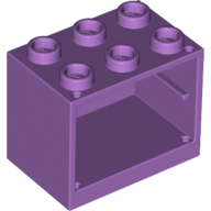 Lego Cupboard 2 x 3 x 2 with Hollow Studs / Medium Lavender
