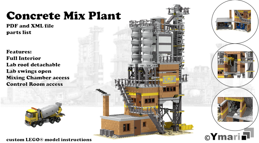 Lego Concrete Mix Plant
