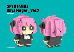 Anya Forger _Ver.2 from SPY x FAMILY, 3X3 Brickheadz