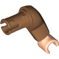 Lego Arm, Large, Left with Light Nougat Hand