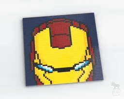 Marvel 'Iron Man' Brick Art Mosaic