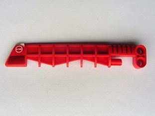 Lego Bionicle Weapon Aero Slicer with White Exclamation Mark and Black Faded Pattern Right Side (Sticker) - Set 7701