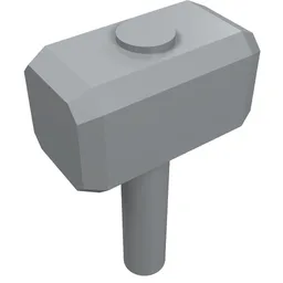 Tool Hammer / Sledgehammer / Light Bluish Gray