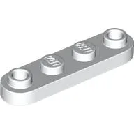 Plate Special 1 x 4 Rounded with 2 Open Studs / White