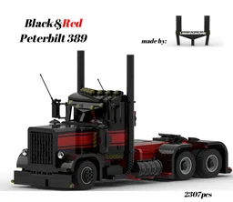 Black&Red Peterbilt 389