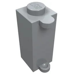 Brick Special 1 x 1 x 2 with Shutter Holder / Light Bluish Gray
