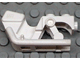 Lego Motorcycle Town Body Rear - Part of x81 / White