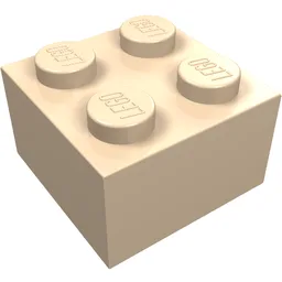 Brick 2 x 2 / Light Nougat