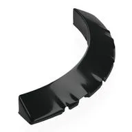 Brick Round, Sloped 30° 6 x 6 x 2/3 Corner / Black