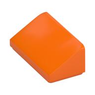 Lego Brick Sloped 30° 1 x 2 x 2/3 / Orange