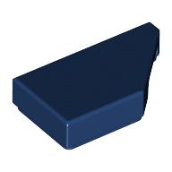 Lego Tile 1 x 2 with Stud Notch Right / Dark Blue