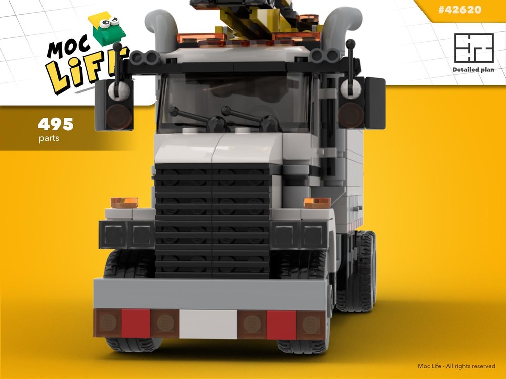 Lego Electric post maintenance truck