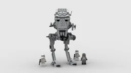 Imperial AT-ST (8038 set mod - minifig scale)