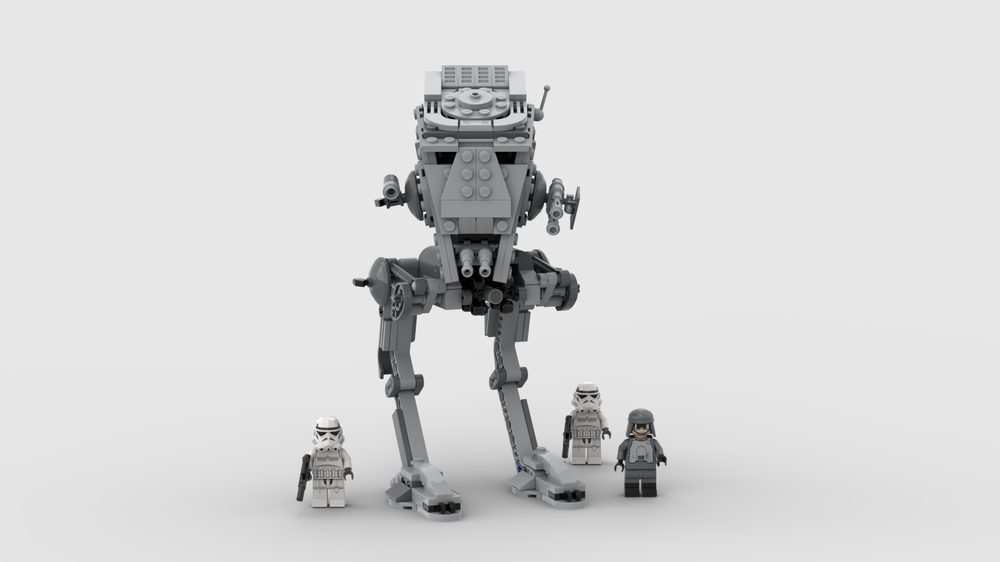 Lego Imperial AT-ST (8038 set mod - minifig scale)