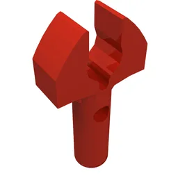 Bar 1L with Clip [Cut Edges and One Side Hole] [Gap in Clip] / Red