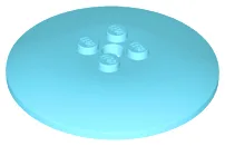 Dish 6 x 6 Inverted (Radar) with Solid Studs