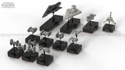 Micro Imperial fleet : No stand version