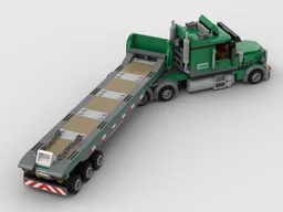 Cargo Truck & Flatbed Trailer