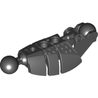 Lego Large Figure Skeletal, Limb, Plated with 2 Ball Joints (Piraka) / Black