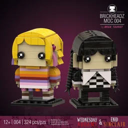 Wednesday and Enid - Netflix Serial Characters of the series Wednesday