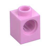 Lego Technic Brick 1 x 1 with Pin Hole / Bright Pink