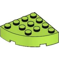 Brick Round Corner 4 x 4 Full Brick / Lime