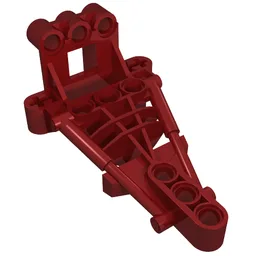 Large Figure Skeletal, Torso (Toa Hordika) / Dark Red
