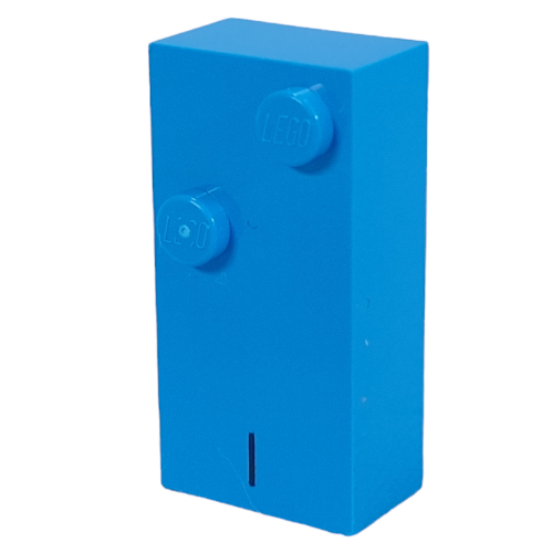 Lego Braille Brick 2 x 4 with 2 Studs ⠊ and 'I' Print