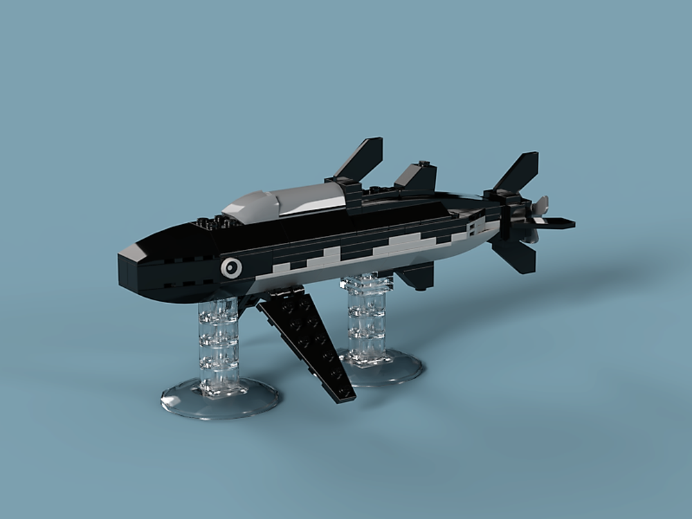 Lego Shark submarin like in the adventures of Tintin