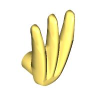 Lego Weapon Bladed Claw Spread / Bright Light Yellow