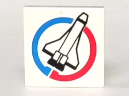 Tile 2 x 2 with Launch Command Logo Print