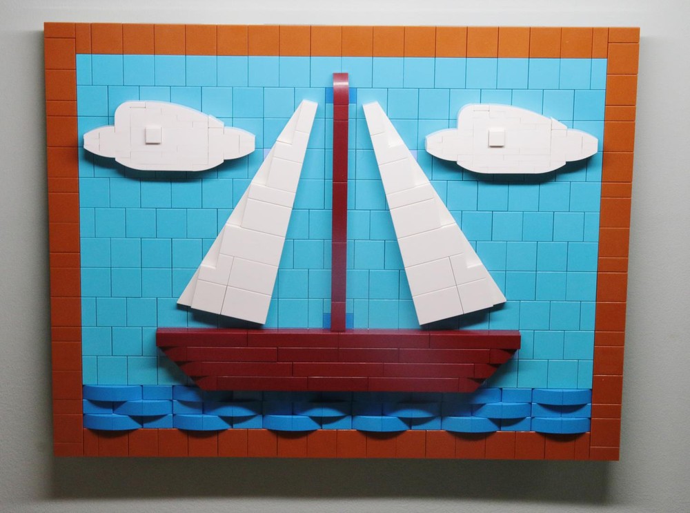 Lego Simpson's couch painting