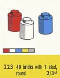 1 x 1 Round Bricks