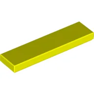 Tile 1 x 4 with Groove / Vibrant Yellow