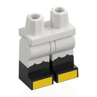 Lego Hips with White Legs and Black Boots Pattern with Ruffles, Yellow Feet Print (Minnie)