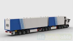 B double trailer&tractor
