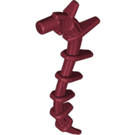 Lego Plant / Creature Body Part, Vine / Tail / Tentacle / Bionicle Spine, Spiky / Dark Red