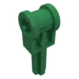 Technic Axle 1.5 with Perpendicular Axle Connector (Technic Pole Reverser Handle) / Green