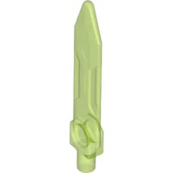 Weapon Sword, Blade with Bar, Double Edge / Trans-Bright Green