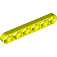 Technic Beam 1 x 6 Thin / Vibrant Yellow